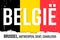 Flag of Belgium, banner with grunge brush. Brussels, Antwerp, Ghent, Charleroi