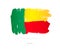 The flag of Benin. Abstract concept