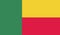 Flag of Benin, abstract flag of strips.