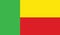 Flag of benin icon illustration