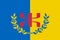 flag of Berbers Kabyle people. flag representing ethnic group or culture, regional authorities. no flagpole. Plane layout, design
