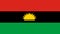 flag of Biafra, africa. flag representing extinct country, ethnic group or culture, regional authorities. no flagpole. Plane