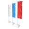 Flag Blank Expo Banner Stand. 3D