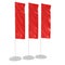 Flag Blank Red Expo Banner Stand. 3D