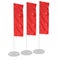 Flag Blank Red Expo Banner Stand. 3D