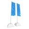 Flag Blue Expo Banner Stand. 3D