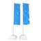 Flag Blue Expo Banner Stand. 3D