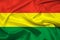 Flag Of Bolivia, Bolivia flag, National flag of Bolivia. Fabric and texture flag of Bolivia