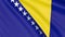 Flag of Bosnia and Herzegovina 3d Seamless Loop Animation