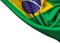 Flag of Brazil crop isolated