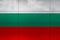 Flag of Bulgaria on metal