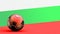 Flag of bulgaria with metal soccer ball, national soccer flag, soccer world cup, football european soccer, american and african