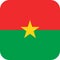 Flag Burkina Faso illustration vector eps