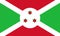 Flag of Burundi. Republic of Burundi