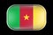 Flag of Cameroon. Matted Vector Icon. Vector Rectangular Shape