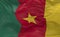 Flag of the Cameroon waving in the wind 3d render