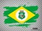 Flag of Ceara from brush strokes. Federal Republic of Brazil. Flag Sergipe of Brazil on transparent background for your web site d