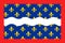 Flag of Cher in Centre-Val de Loire, France