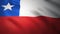 Flag Chile - 4K high resolution flag, evolving in the wind. Republic Of Chile footage