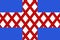 Flag of Cholet in Maine-et-Loire of Pays de la Loire is a Region of France