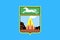Flag of the city of Barnaul. Altai region. Russia