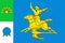 Flag of the city of Salavat. Bashkiria. Russia