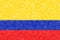 Flag of Colombia background o texture, color pencil effect.