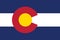 Flag of Colorado, USA