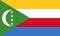 Flag of the Comoros. Union of the Comoros