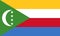Flag of the Comoros vector illustration