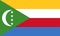 Flag of Comoros. Vector illustration