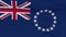 flag Cook islands patriotism national freedom, seamless loop
