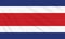 Flag Costa Rica swaying in wind, vector