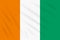 Flag Cote d`Ivoire - Ivory Coast swaying in wind
