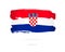 Flag of Croatia. Abstract concept