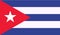 Flag Cuba, abstract flag of strips.