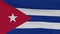 flag Cuba patriotism national freedom, seamless loop
