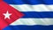 The flag of Cuba. Shining silk flag of Cuba. High quality render. 3D illustration