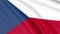 Flag of Czech Republic 3d Seamless Loop Animation