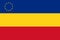 flag of Daco Romance peoples Serbian Romanians. flag representing ethnic group or culture, regional authorities. no flagpole.