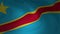 Flag Democratic Republic of Congo Beautiful Animation