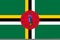 Flag Dominica flat icon