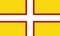 Flag of Dorset or Dorsetshire Ceremonial county England, United Kingdom of Great Britain and Northern Ireland, uk Dorset Cross