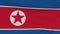 flag DPRK Democratic People's Republic of Korea patriotism national freedom, seamless loop