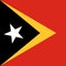 Flag of East Timor. orrect RGB colours