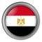 Flag of Egypt round as a button