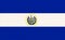 Flag of El Salvador. fabric Texture. National symbol