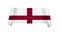 Flag of England . Nationals flags of world country turning on tr