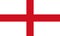 Flag of England. St George`s Cross 3D illustration