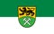 Flag of Erzgebirgskreis city in Free State of Saxony, Germany